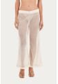 Pantalon Zaina Beige Mercedes Campuzano de Mercedes Campuzano