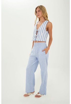 Pantalon Anastasia Azul Mercedes Campuzano