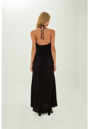 Vestido Largo Leah Negro Mercedes Campuzano