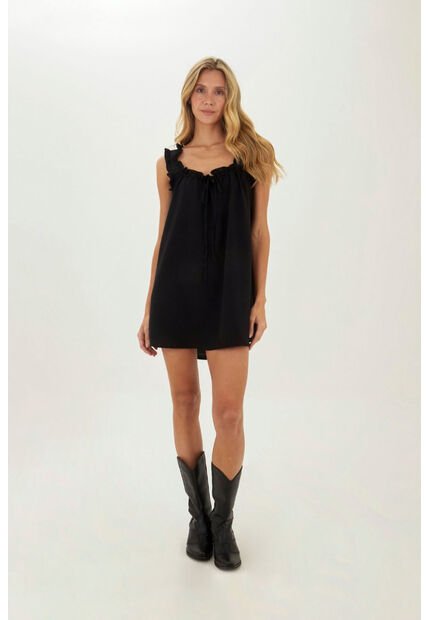 Vestido Corto Deena Negro Mercedes Campuzano