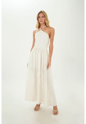 Vestido Largo Regine Beige Mercedes Campuzano Mercedes Campuzano