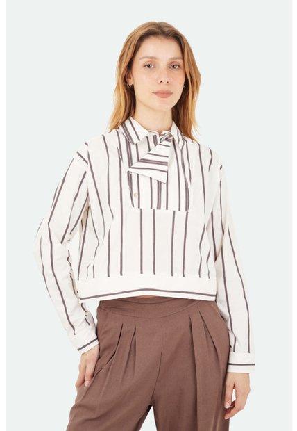 Camisa Altea Café Mercedes Campuzano