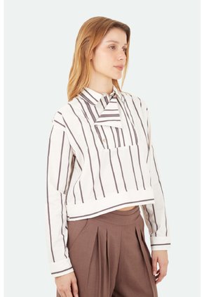 Camisa Altea Café Mercedes Campuzano