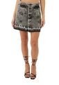 Falda Corta Salma Negro Mercedes Campuzano de Mercedes Campuzano