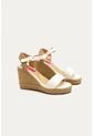 Spadrilla Plataforma Hellene Beige Mercedes Campuzano de Mercedes Campuzano