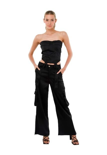 Pantalon Sossana Negro Mercedes Campuzano