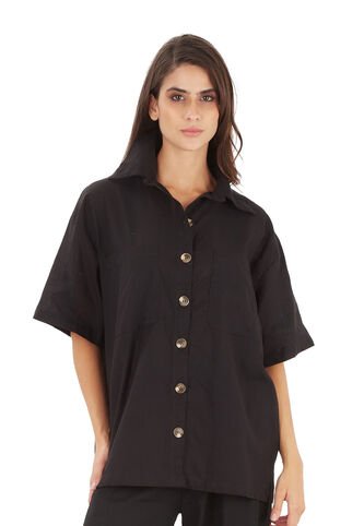 Camisa Calypso Negro Mercedes Campuzano Mercedes Campuzano