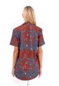 Camisa Wonder Palmeras Terracota Mercedes Campuzano de Mercedes Campuzano