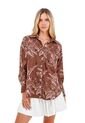 Camisa Boyfriend Haven Palmeras Café Mercedes Campuzano de Mercedes Campuzano