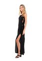 Vestido Largo Rosae Negro Mercedes Campuzano de Mercedes Campuzano