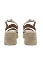 Spadrilla Plataforma Victoria Beige Mercedes Campuzano de Mercedes Campuzano
