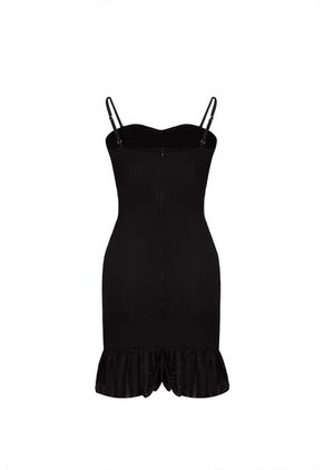 Vestido Corto  Angelie Negro Mercedes Campuzano