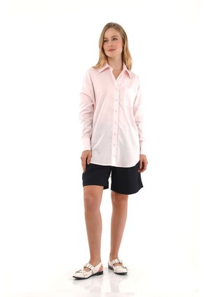 Camisa Boyfriend Haven Rosado Mercedes Campuzano