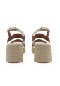 Spadrilla Plataforma Victoria Beige Mercedes Campuzano de Mercedes Campuzano