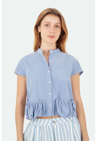 Camisa Brisa Azul Oscuro Mercedes Campuzano Mercedes Campuzano