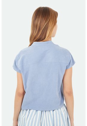 Camisa Brisa Azul Oscuro Mercedes Campuzano