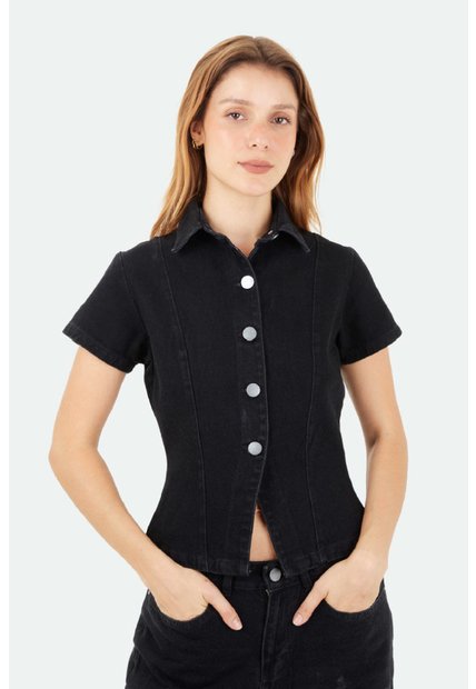 Camisa Lara Negra Mercedes Campuzano