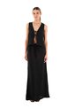Falda Larga Brigitte Negro Mercedes Campuzano de Mercedes Campuzano