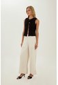 Pantalon Colette Beige Mercedes Campuzano de Mercedes Campuzano