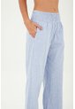 Pantalon Anastasia Azul Mercedes Campuzano de Mercedes Campuzano