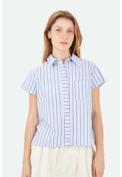 Camisa Lumi Azul Claro Mercedes Campuzano
