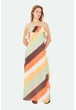 Vestido Largo Marbella Multicolor Mercedes Campuzano de Mercedes Campuzano