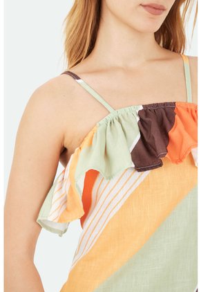 Vestido Largo Marbella Multicolor Mercedes Campuzano