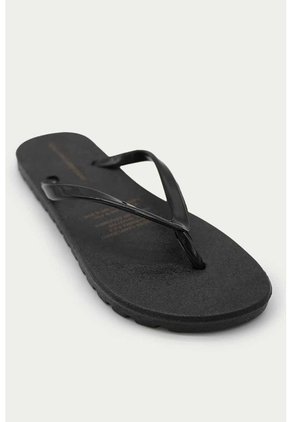 Sandalia Plana Brisa Negro Mercedes Campuzano
