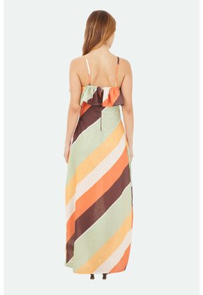 Vestido Largo Marbella Multicolor Mercedes Campuzano
