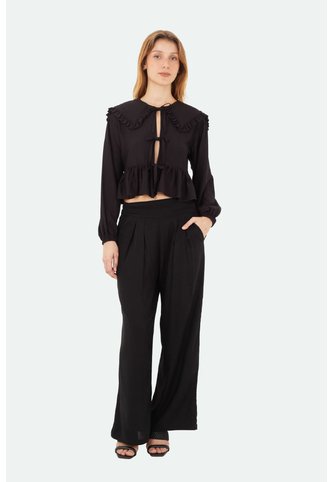 Pantalon Prisma Negro Mercedes Campuzano Mercedes Campuzano