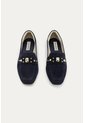 Mocasin Emma Azul Oscuro Mercedes Campuzano de Mercedes Campuzano