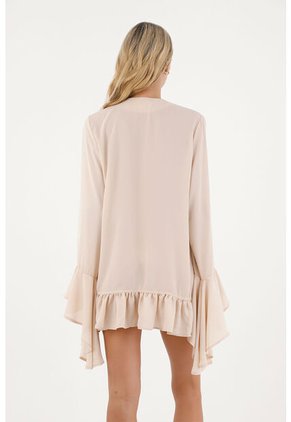 Camisa Aurea  Beige Mercedes Campuzano