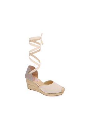 Spadrilla Plataforma Kiri Beige Mercedes Campuzano