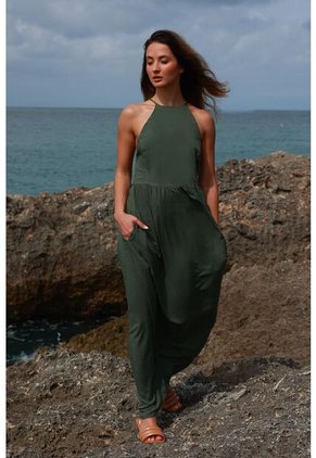 Vestido Largo Anaira Verde Oscuro Mercedes Campuzano