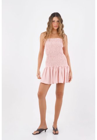 Vestido Corto Dafne Rosado Mercedes Campuzano Mercedes Campuzano