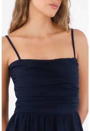 Vestido Largo Palma Azul_Osc Mercedes Campuzano