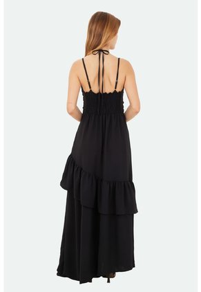 Vestido Largo Cala Negro Mercedes Campuzano