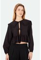 Camisa Cora Negro Mercedes Campuzano de Mercedes Campuzano