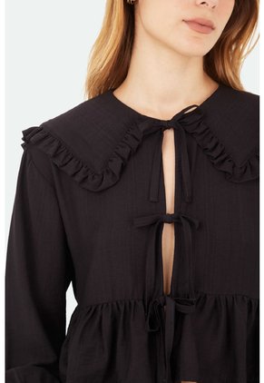 Camisa Cora Negro Mercedes Campuzano