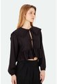 Camisa Cora Negro Mercedes Campuzano de Mercedes Campuzano