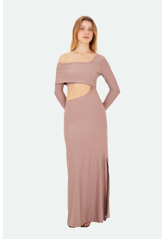 Vestido Largo Lumi Cafe Mercedes Campuzano Mercedes Campuzano