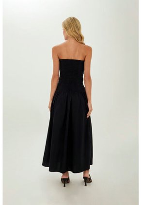 Vestido Largo Kira Azul Oscuro Mercedes Campuzano