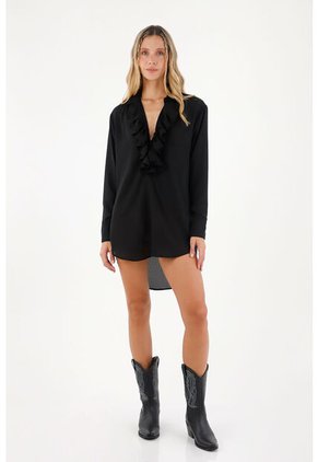 Camisa Freedom  Negro Mercedes Campuzano