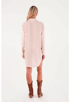 Camisa Freedom  Beige Mercedes Campuzano