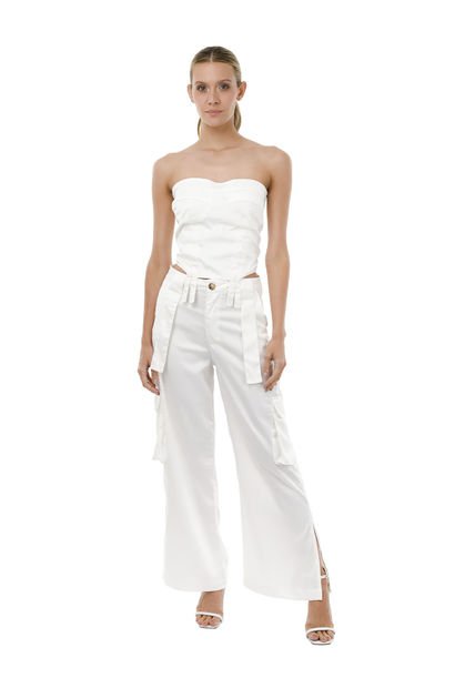 Pantalon Sossana Marfil Mercedes Campuzano