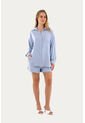 Short Olivia Azul Claro Mercedes Campuzano de Mercedes Campuzano