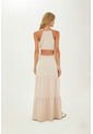 Vestido Largo Sophie Beige Mercedes Campuzano de Mercedes Campuzano