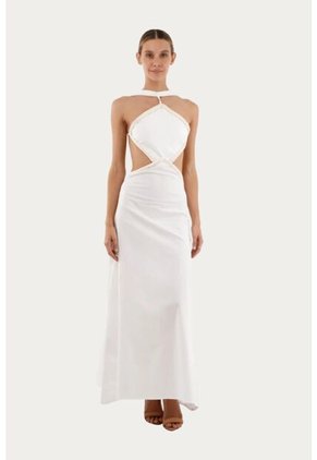 Vestido Largo Lorde Marfil Mercedes Campuzano