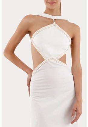 Vestido Largo Lorde Marfil Mercedes Campuzano