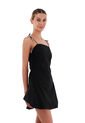 Vestido Corto Britt Negro Mercedes Campuzano de Mercedes Campuzano